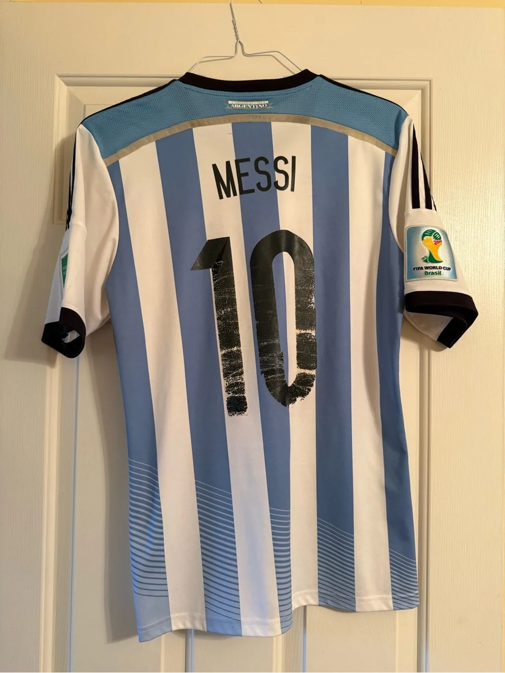 Adidas 2016 World Cup Messi Argentina Soccer Jersey